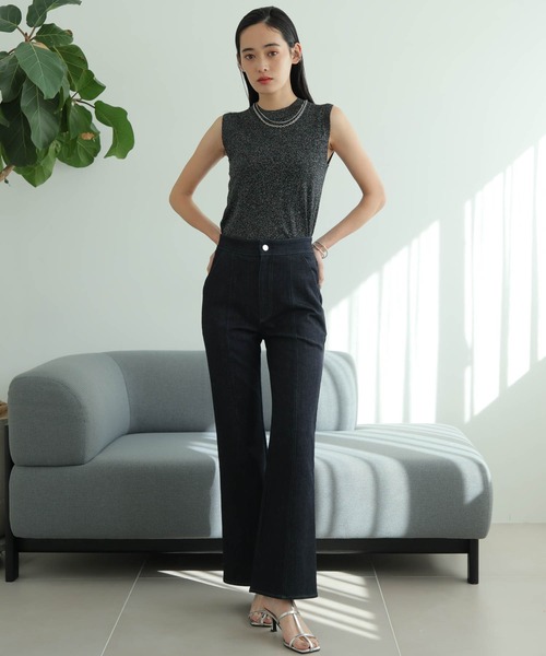 LADYMADE（レディメイド）の「ラメモックネックニット（ニット/セーター・レディース・ベージュ/ライトグレー/ブラック・FREE）」の14枚目の写真