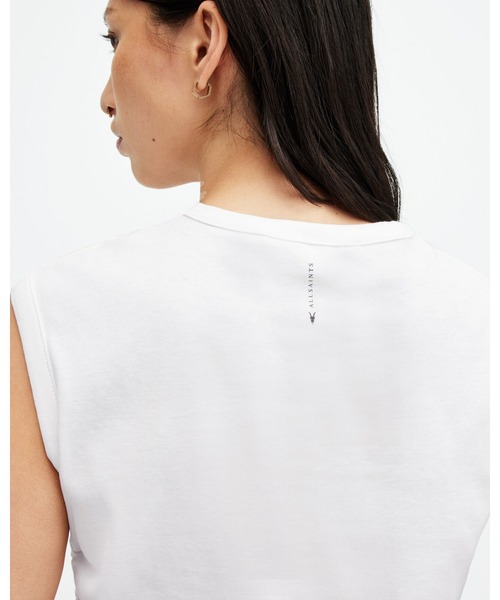 ALLSAINTS(オールセインツ)の「SONNY SIDE SEAM DRAWCORD TANK TOP | SONNY サイド シーム ドローコード タンク トップ(タンクトップ・レディース・ホワイト・8/12/6/10/4/2)」の5枚目の写真