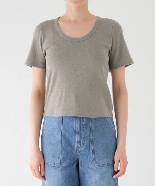 plage 24SS/Hemp Mix LongTシャツ plage（プラージュ）の「hemp mix Tシャツ（Tシャツ/カットソー