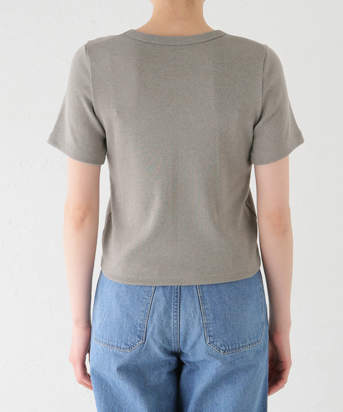 plage 24SS/Hemp Mix LongTシャツ plage（プラージュ）の「hemp mix Tシャツ（Tシャツ/カットソー