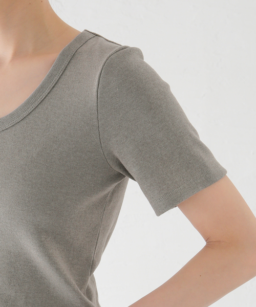 plage 24SS/Hemp Mix LongTシャツ plage（プラージュ）の「hemp mix Tシャツ（Tシャツ/カットソー