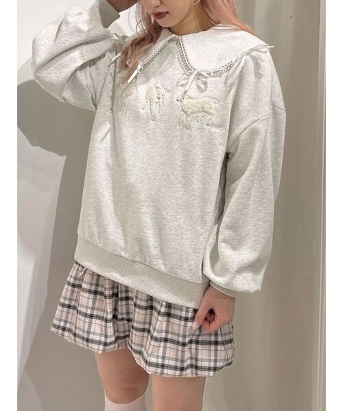 merry jenny(メリージェニー)の「checkバルーンミニスカート(スカート・レディース・ブラウン/ベージュ/グレー・FREE)」の14枚目の写真