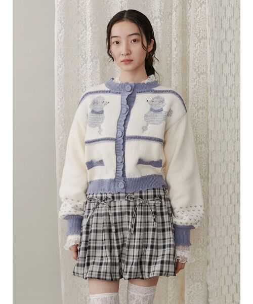 merry jenny(メリージェニー)の「checkバルーンミニスカート(スカート・レディース・ブラウン/ベージュ/グレー・FREE)」の17枚目の写真