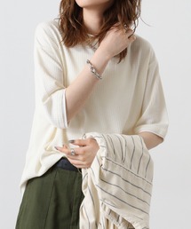 ATU　格子柄フェイクレイヤークルーTee