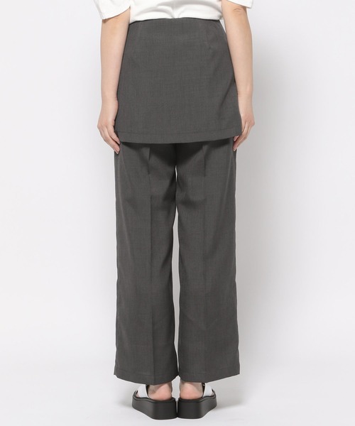 LOWRYS FARM（ローリーズファーム）の「レイヤードフウスカパン  110329（その他パンツ・レディース・チャコールグレー/ベージュ/アイボリー・FREE）」の9枚目の写真