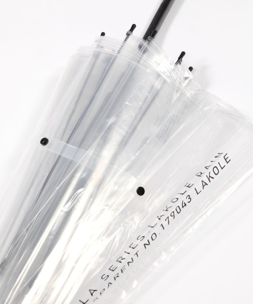 LAKOLE（ラコレ）の「ビニール長傘[60cm] / 102904（長傘・レディース・イエロー/アイボリー/カーキ/ブラック・FREE）」の11枚目の写真