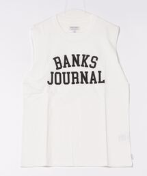 BANKS（バンクス）の「TANK/BANKS(バンクス)カレッジロゴテイストブランドロゴプリントタンクトップ（タンクトップ・メンズ）」