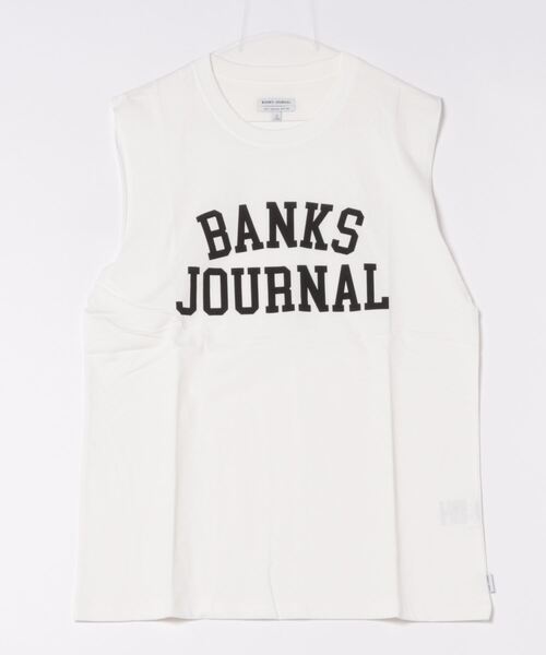 TANK/BANKS(バンクス)カレッジロゴテイストブランドロゴプリントタンクトップ（タンクトップ）｜BANKS（バンクス）