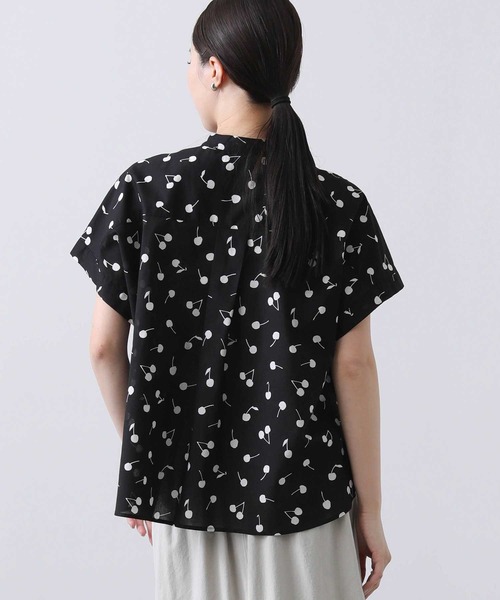 Gready Brilliant(グレディブリリアン)の「60ローンチェリーブラウス(シャツ/ブラウス・レディース・ブラック×ホワイト/ホワイト×ブラック・FREE)」の9枚目の写真