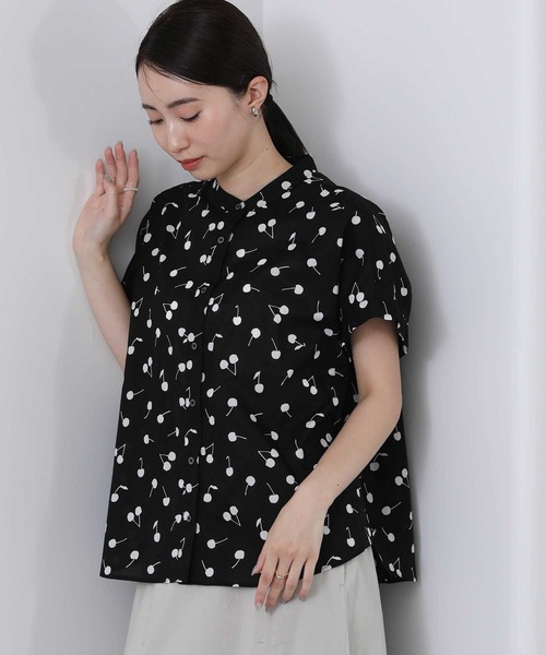 Gready Brilliant(グレディブリリアン)の「60ローンチェリーブラウス(シャツ/ブラウス・レディース・ブラック×ホワイト/ホワイト×ブラック・FREE)」の17枚目の写真