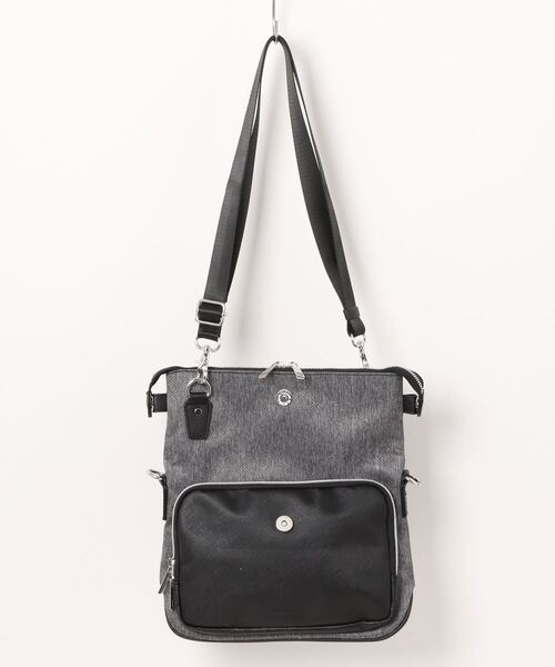 m.f.editorial(エムエフエディトリアル)の「m.f.エディトリアル メンズ ツイル配色 3WAYショルダーバッグ(ショルダーバッグ・メンズ・ブラック・FREE)」の3枚目の写真