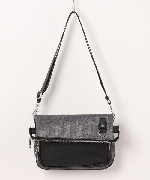 m.f.editorial(エムエフエディトリアル)の「m.f.エディトリアル メンズ ツイル配色 3WAYショルダーバッグ(ショルダーバッグ・メンズ・ブラック・FREE)」の7枚目の写真