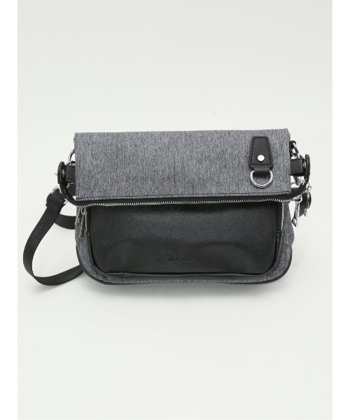 m.f.editorial(エムエフエディトリアル)の「m.f.エディトリアル メンズ ツイル配色 3WAYショルダーバッグ(ショルダーバッグ・メンズ・ブラック・FREE)」の10枚目の写真