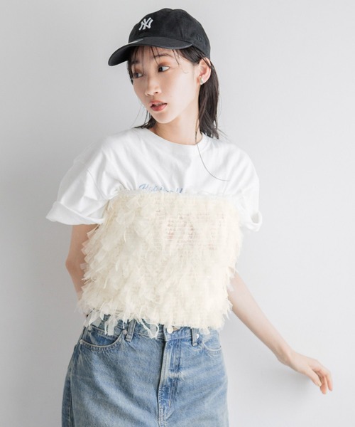 LOWRYS FARM（ローリーズファーム）の「マルチＷＡＹシャーリングベルト　129594（ベルト・レディース・アイボリー/ブラック・FREE）」の2枚目の写真