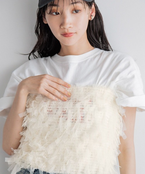 LOWRYS FARM（ローリーズファーム）の「マルチＷＡＹシャーリングベルト　129594（ベルト・レディース・アイボリー/ブラック・FREE）」の6枚目の写真