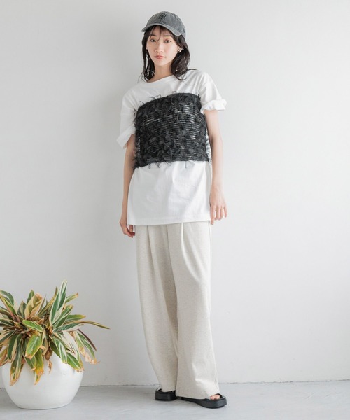 LOWRYS FARM（ローリーズファーム）の「マルチＷＡＹシャーリングベルト　129594（ベルト・レディース・アイボリー/ブラック・FREE）」の3枚目の写真