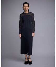 THINGS THAT MATTER | 【THINGS THAT MATTER/シングス ザット マター】NEW SCUBA JERSEY BACK OPEN DRESS(ワンピース)
