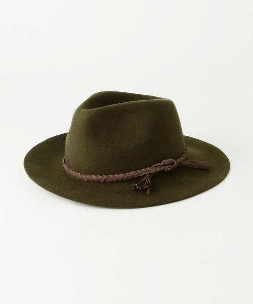 Another Edition(アナザーエディション)の「三つ編み中折れハット/AE ミツアミ ナカオレHAT(ハット・レディース・ベージュ/オリーブ/ブラック・フリー)」の1枚目の写真