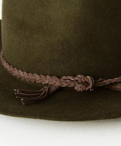 Another Edition(アナザーエディション)の「三つ編み中折れハット/AE ミツアミ ナカオレHAT(ハット・レディース・ベージュ/オリーブ/ブラック・フリー)」の7枚目の写真