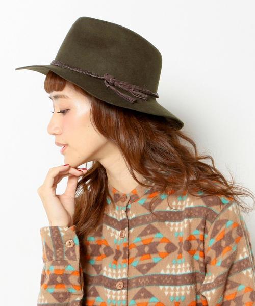 Another Edition(アナザーエディション)の「三つ編み中折れハット/AE ミツアミ ナカオレHAT(ハット・レディース・ベージュ/オリーブ/ブラック・フリー)」の8枚目の写真