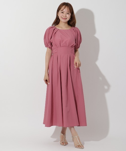 AJE. カットアウト ミニワンピース タック入り【関税なし】 GLAMOROUS JANE ワンピース ワンショルカットアウトハイネック