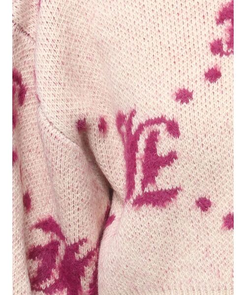 jouetie（ジュエティ）の「パターン2WAYフェザーニットカーディガン 花柄/スター/モノグラム（カーディガン/ボレロ・レディース・ブラック/グレー/ブルー/アイボリー・MEDIUM）」の17枚目の写真