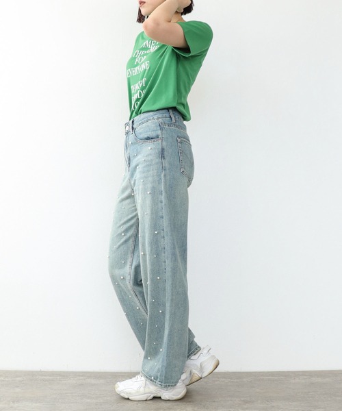 Cepica（セピカ）の「パール付デニムパンツ（デニムパンツ・レディース・ブルー・FREE）」の14枚目の写真