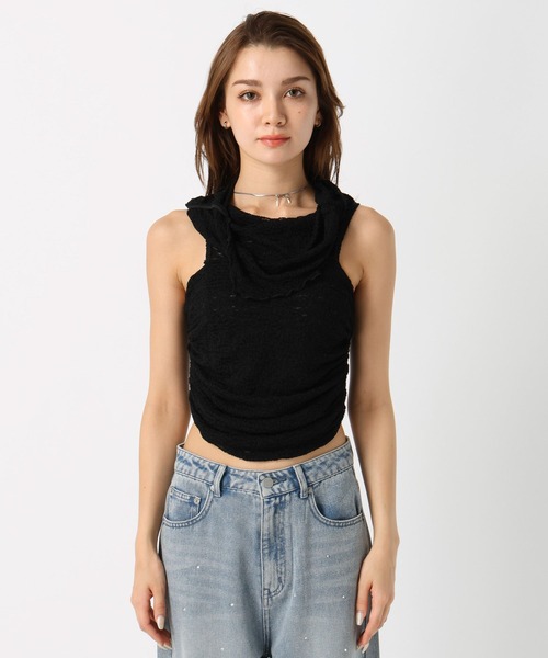 FOREVER 21（フォーエバー トゥエンティーワン）の「【2024SS】レースオフショル（その他トップス・レディース・ブラック/オフホワイト・FREE）」の17枚目の写真