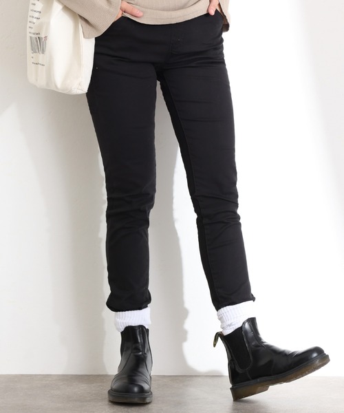 ElegChic(エレグシック)の「紐付き ウエストゴム ツイルパンツ(その他パンツ・レディース・ブラック/カーキ/ベージュ・M/L/XL/3L/4L)」の4枚目の写真