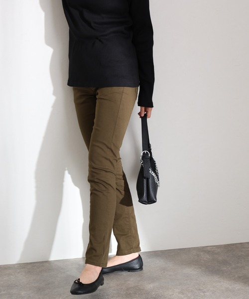 ElegChic(エレグシック)の「紐付き ウエストゴム ツイルパンツ(その他パンツ・レディース・ブラック/カーキ/ベージュ・M/L/XL/3L/4L)」の13枚目の写真
