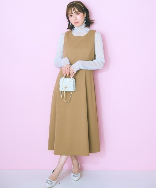 marun(マルン)の「<大きいサイズ> シアーラメインナー marun(Tシャツ/カットソー・レディース・ライトグレー系/ピンク/ブラック・4L/3L/LL/L/5L)」の12枚目の写真