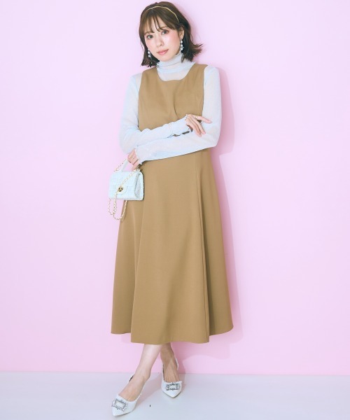 marun(マルン)の「<大きいサイズ> シアーラメインナー marun(Tシャツ/カットソー・レディース・ライトグレー系/ピンク/ブラック・4L/3L/LL/L/5L)」の13枚目の写真