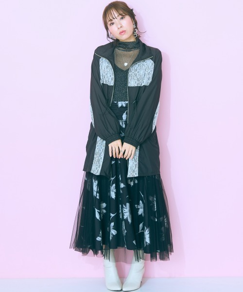 marun(マルン)の「<大きいサイズ> シアーラメインナー marun(Tシャツ/カットソー・レディース・ライトグレー系/ピンク/ブラック・4L/3L/LL/L/5L)」の11枚目の写真