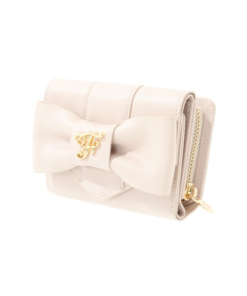 貴重♡マリーちゃんMaison de FLEUR ベージュ リボン付き財布 Amazon.co.jp: Maison de FLEURマリー おしゃれキャット 財布