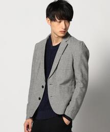 SHIPS JET BLUE | SHIPS JET BLUE(シップス ジェットブルー): コットン/ウール 起毛シャツジャケット(テーラードジャケット)