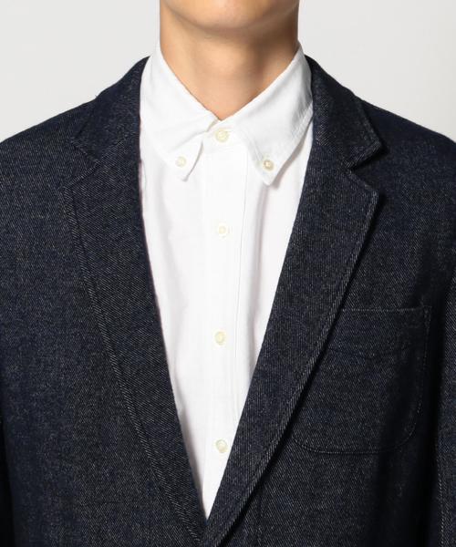 SHIPS JET BLUE(シップスジェットブルー)の「SHIPS JET BLUE(シップス ジェットブルー): コットン/ウール 起毛シャツジャケット(テーラードジャケット・メンズ・グレー/ダークグレー/ネイビー・MEDIUM/SMALL/LARGE)」の8枚目の写真