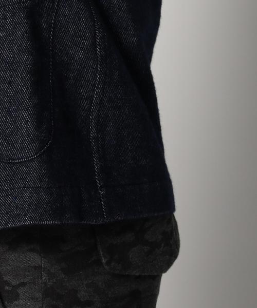 SHIPS JET BLUE(シップスジェットブルー)の「SHIPS JET BLUE(シップス ジェットブルー): コットン/ウール 起毛シャツジャケット(テーラードジャケット・メンズ・グレー/ダークグレー/ネイビー・MEDIUM/SMALL/LARGE)」の10枚目の写真