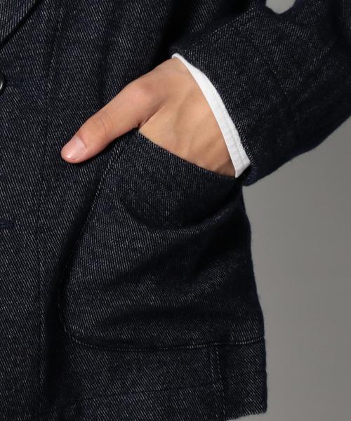 SHIPS JET BLUE(シップスジェットブルー)の「SHIPS JET BLUE(シップス ジェットブルー): コットン/ウール 起毛シャツジャケット(テーラードジャケット・メンズ・グレー/ダークグレー/ネイビー・MEDIUM/SMALL/LARGE)」の11枚目の写真