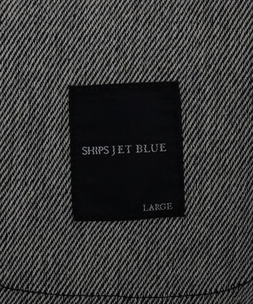 SHIPS JET BLUE(シップスジェットブルー)の「SHIPS JET BLUE(シップス ジェットブルー): コットン/ウール 起毛シャツジャケット(テーラードジャケット・メンズ・グレー/ダークグレー/ネイビー・MEDIUM/SMALL/LARGE)」の4枚目の写真