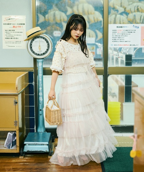 Sea room Lynn】TULLEティアードフリルキャミ searoomlynn TULLE