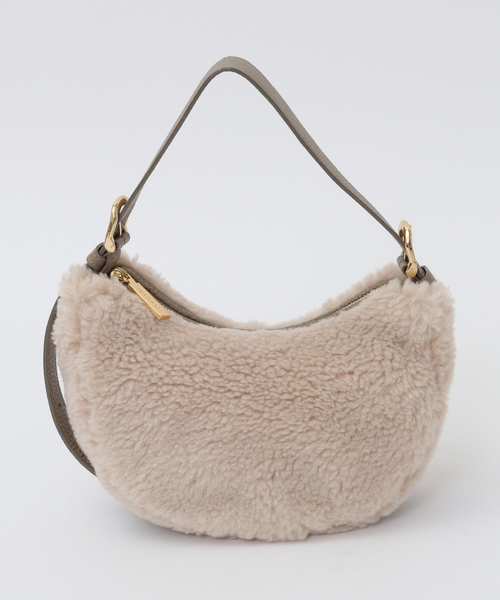 Tiara（ティアラ）の「【VIOLAd'ORO/ヴィオラドーロ】ボアバッグ（V-8772）（ショルダーバッグ・レディース・オフホワイト/グレー/ブラウン・FREE）」の2枚目の写真