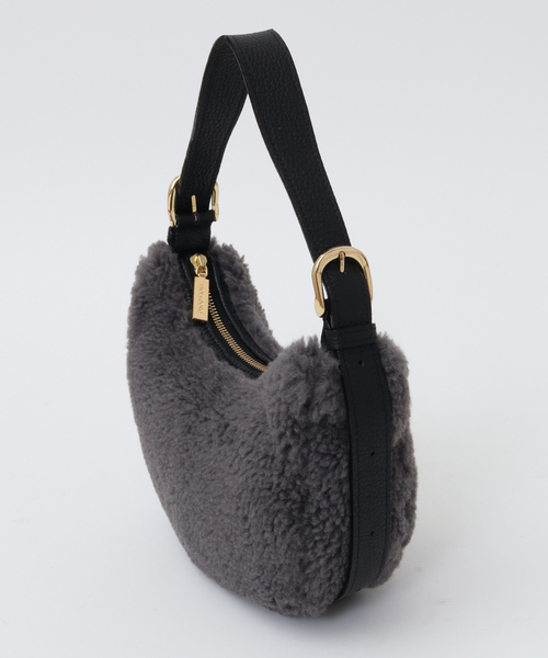 Tiara（ティアラ）の「【VIOLAd'ORO/ヴィオラドーロ】ボアバッグ（V-8772）（ショルダーバッグ・レディース・オフホワイト/グレー/ブラウン・FREE）」の4枚目の写真