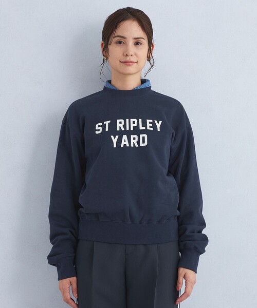 green label relaxing（グリーンレーベルリラクシング）の「ロゴ スウェット プルオーバー（スウェット・レディース・ネイビー/ホワイト/グレー・FREE）」の17枚目の写真