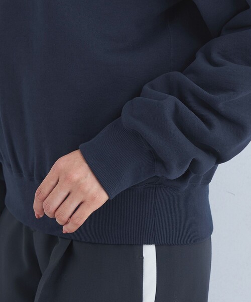 green label relaxing（グリーンレーベルリラクシング）の「ロゴ スウェット プルオーバー（スウェット・レディース・ネイビー/ホワイト/グレー・FREE）」の9枚目の写真