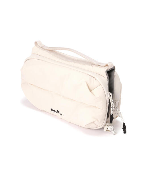 Topologie（トポロジー）の「Topologie/トポロジーBottle Sacoche Puffer ボトルサコッシュ【バッグ単体】（ショルダーバッグ・メンズ・ブラック/ホワイト系2/ベージュ・F）」の16枚目の写真