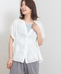 <madeinINDIA>サークルカットドビーブラウス