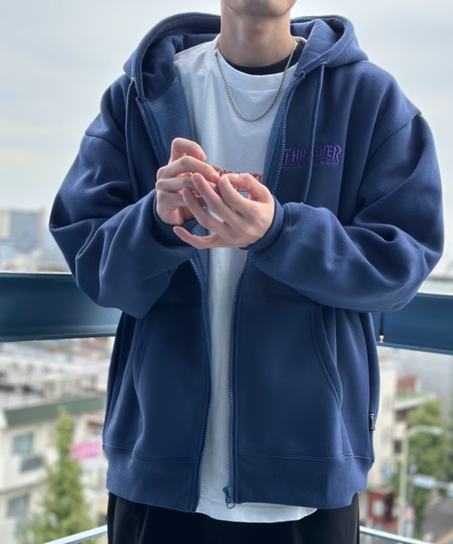 セール】ワンポイントロゴ FULL ZIP HOODIE（パーカー