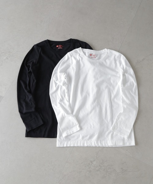 HANES(ヘインズ)の「Hanes/2PJapanFitforHERクルーネックロングスリーブT(Tシャツ/カットソー・レディース・その他1・M/L)」の9枚目の写真