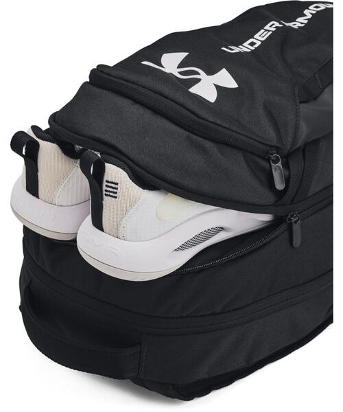 UNDER ARMOUR（アンダーアーマー）の「UAハッスル6.0 バックパック（トレーニング/メンズ/レディース）（バックパック/リュック・レディース・ブラック系その他・ONESIZE）」の6枚目の写真