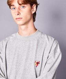 rehacer : Heavy Weigt Half Bottleneck L/S with Flower Heart